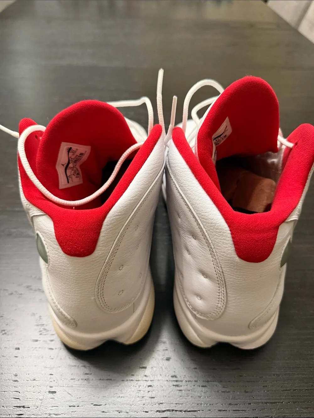 Jordan 13 “First to Flight” Men’s White and Red Retro Basketball Sneakers